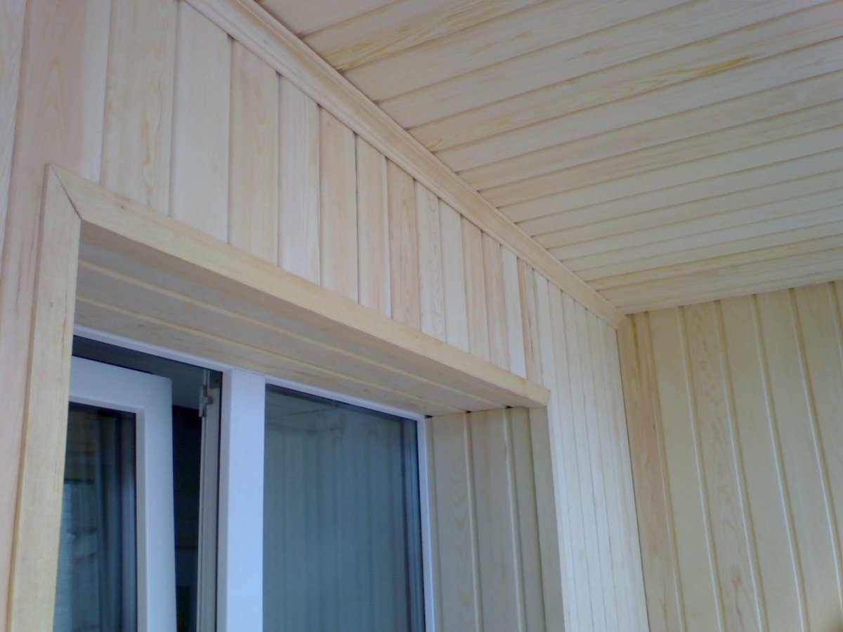 Отделка балкона панелями МДФ