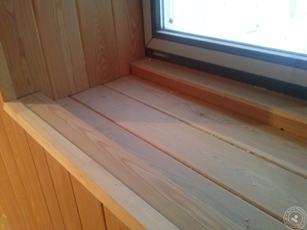 Отделка вагонкой оконного проема