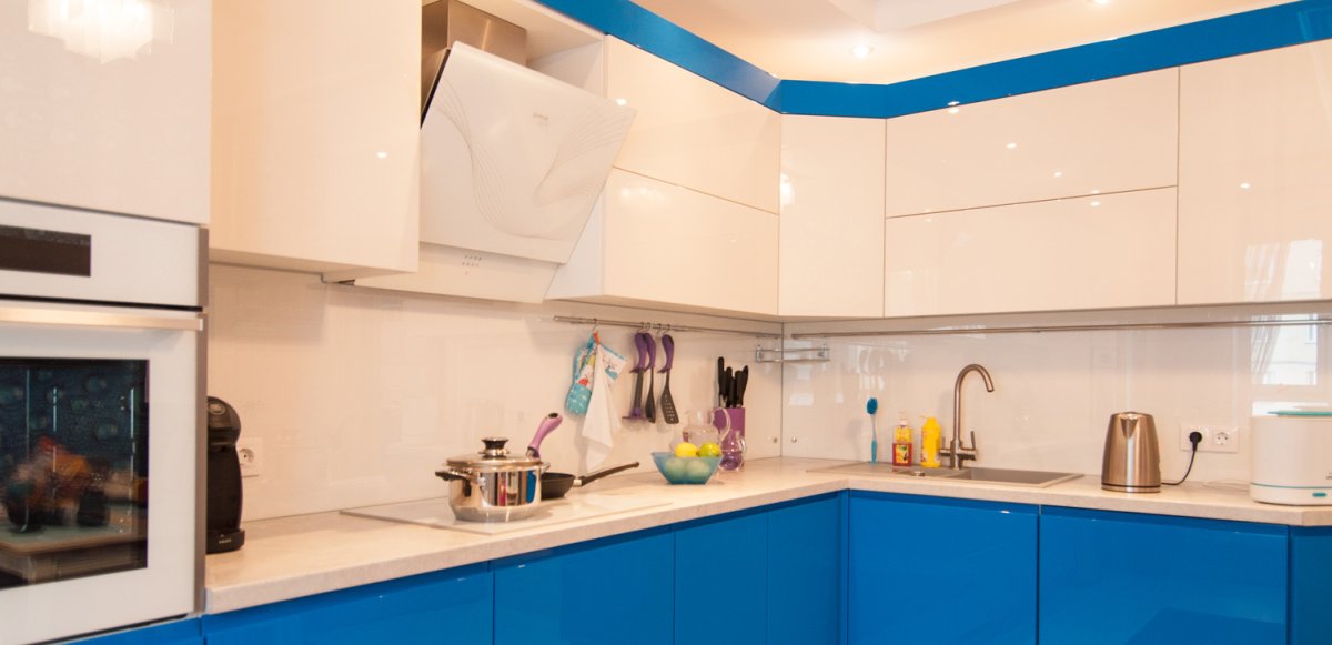Кухня Портофино голубая