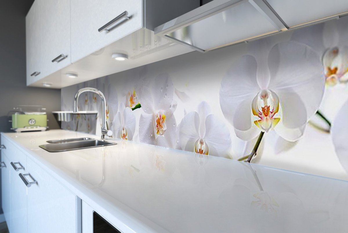 Кухонный фартук из декоративной штукатурки