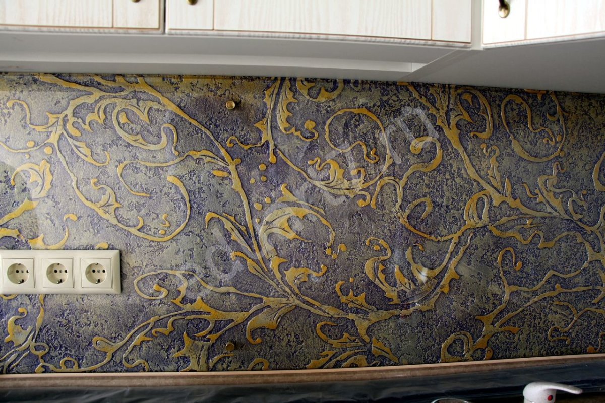 Стеновые панели для кухни абстракция