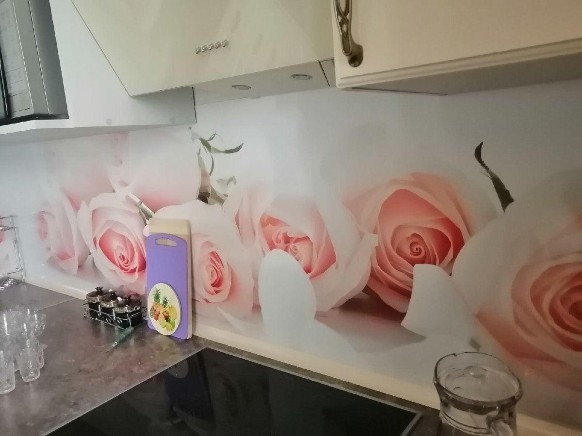 Пескоструйное стекло фартук для кухни