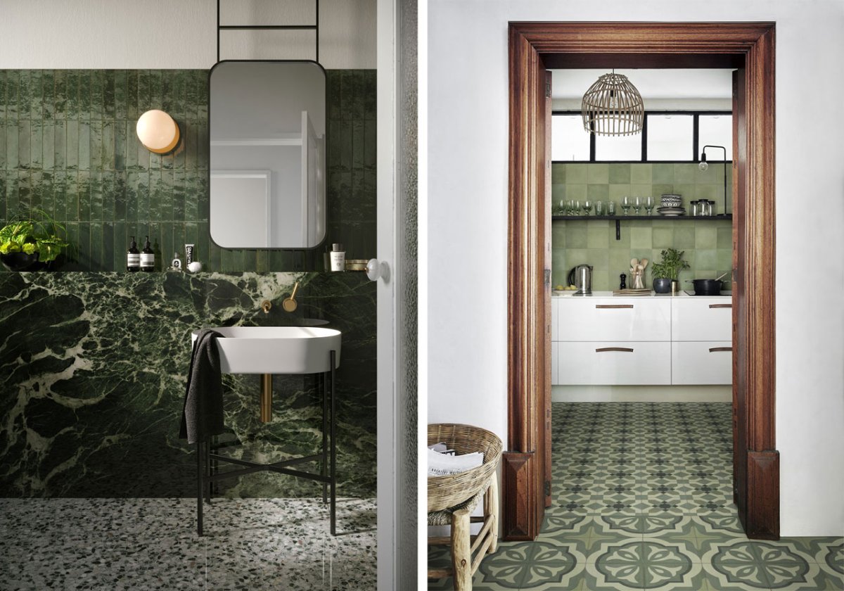 Керамогранит Marazzi lume Green 6х24