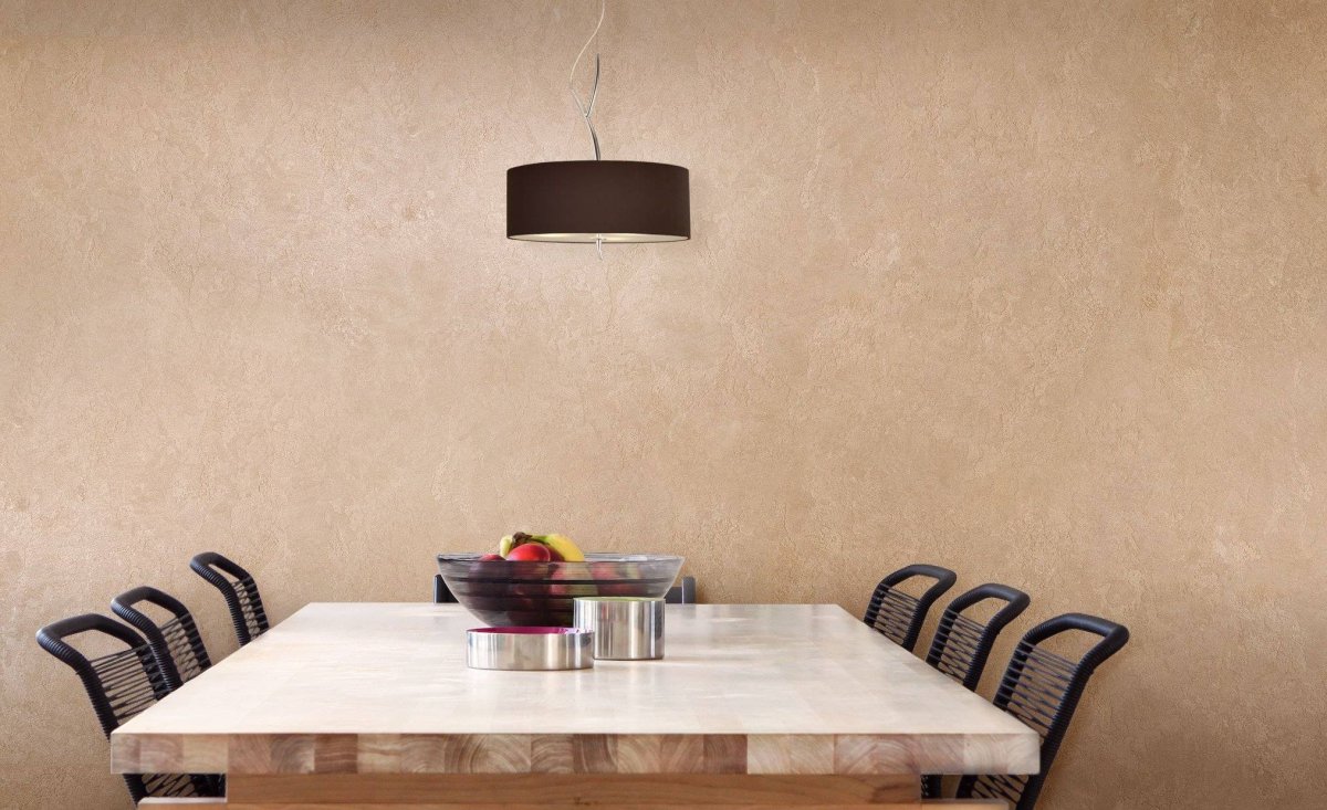 Бежевые стены на кухне