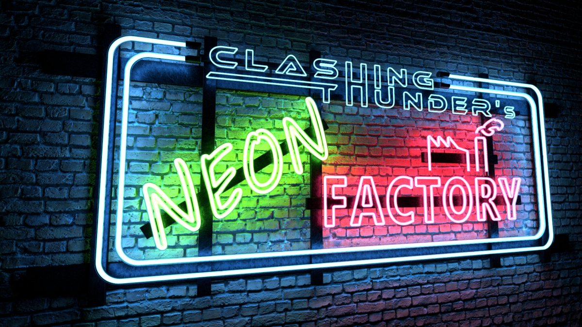 Неоновая вывеска фон