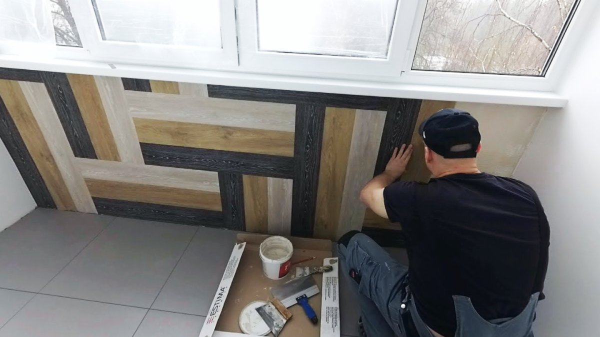 ПВХ плитка на балкон