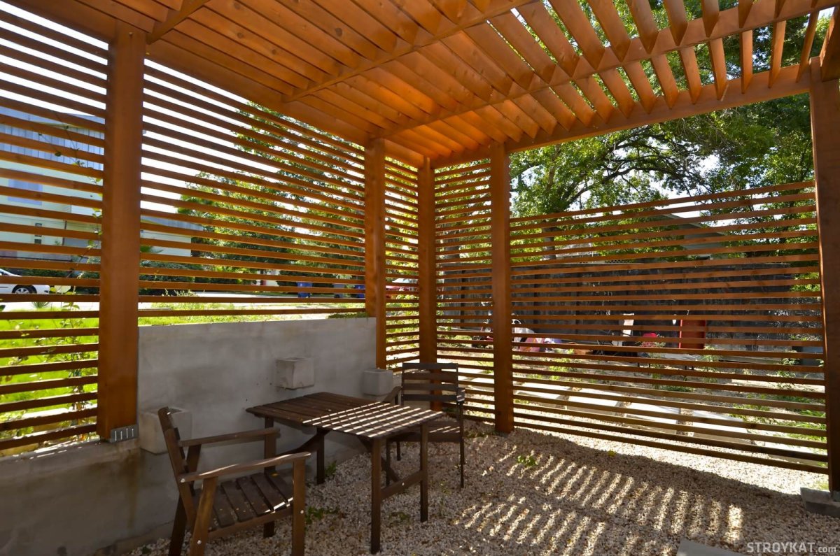 Отделка беседки