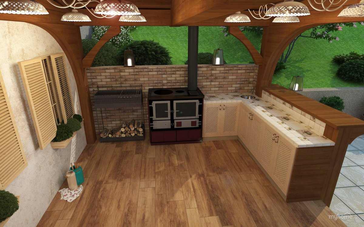 Летняя кухня для дачи