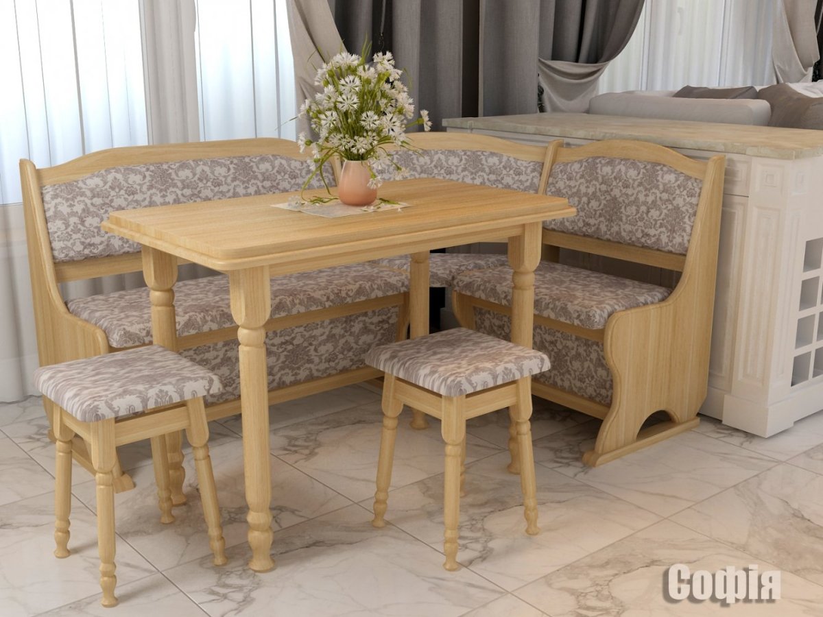 Кухонный уголок в деревенском стиле