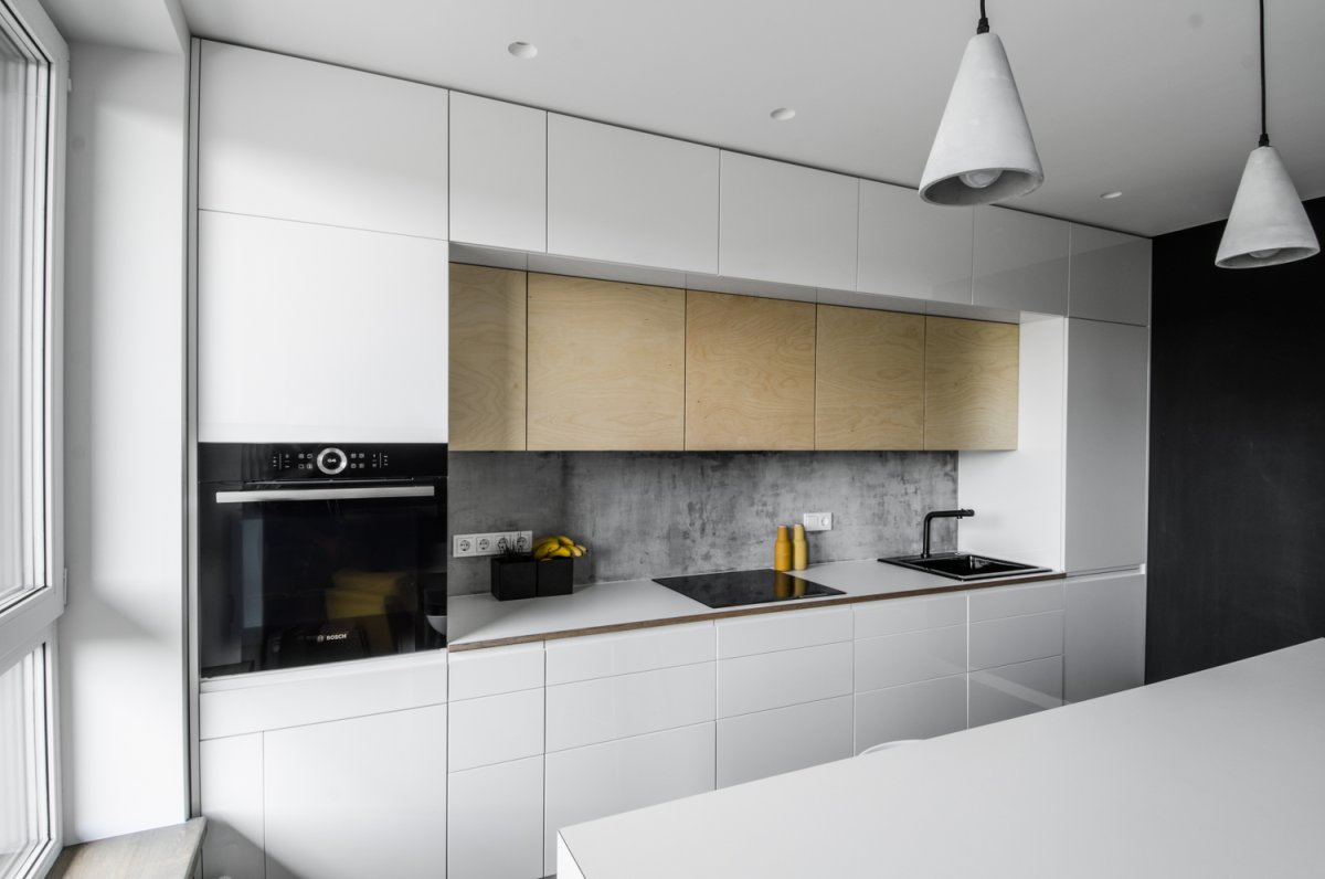 Прямая кухня Минимализм