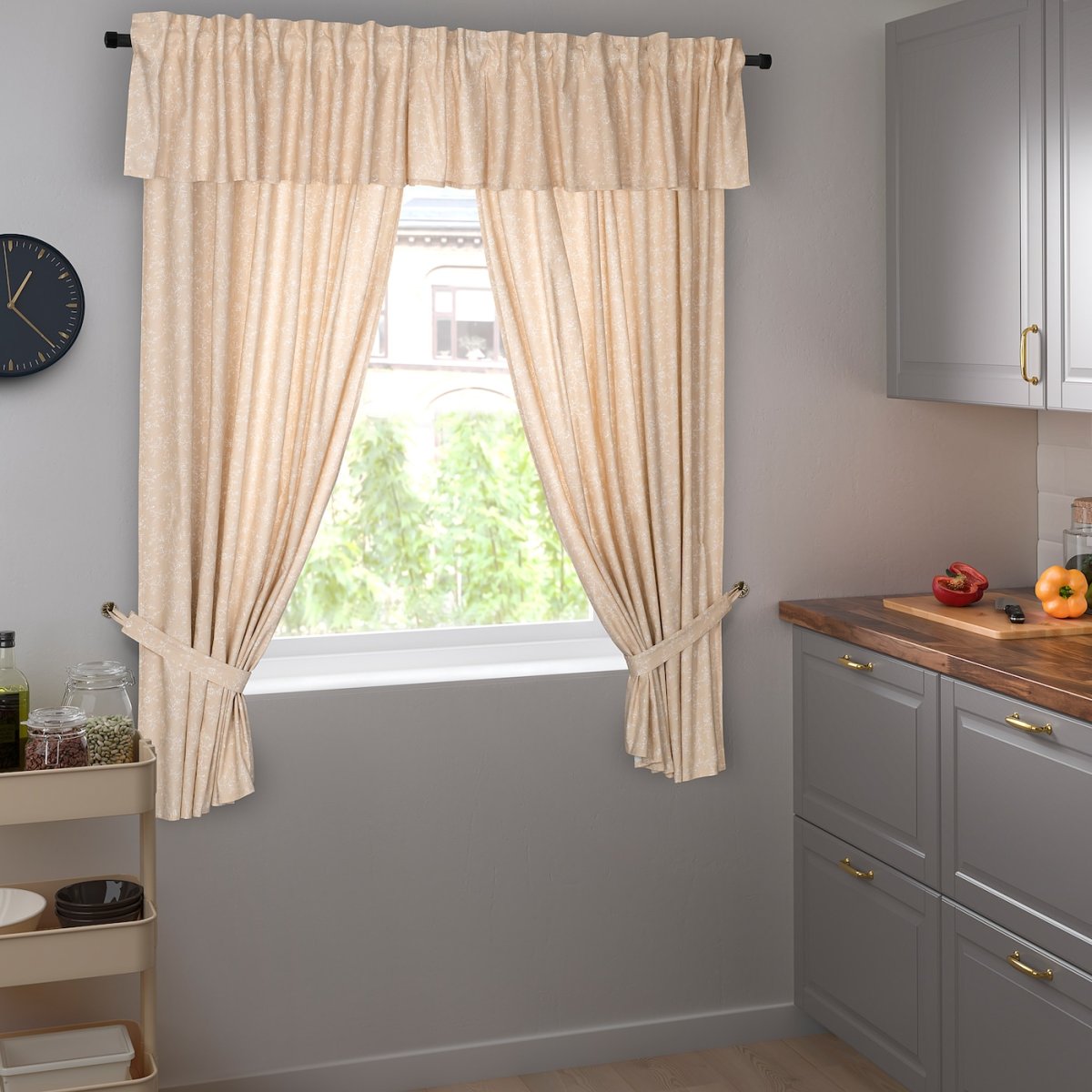 Римские шторы икеа зеленые в интерьере