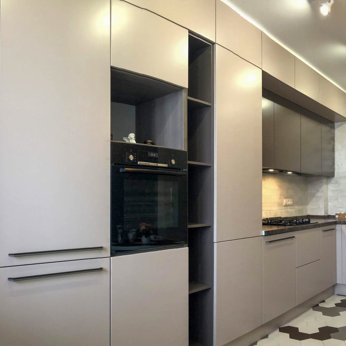 Кухни Fenix NTM черные