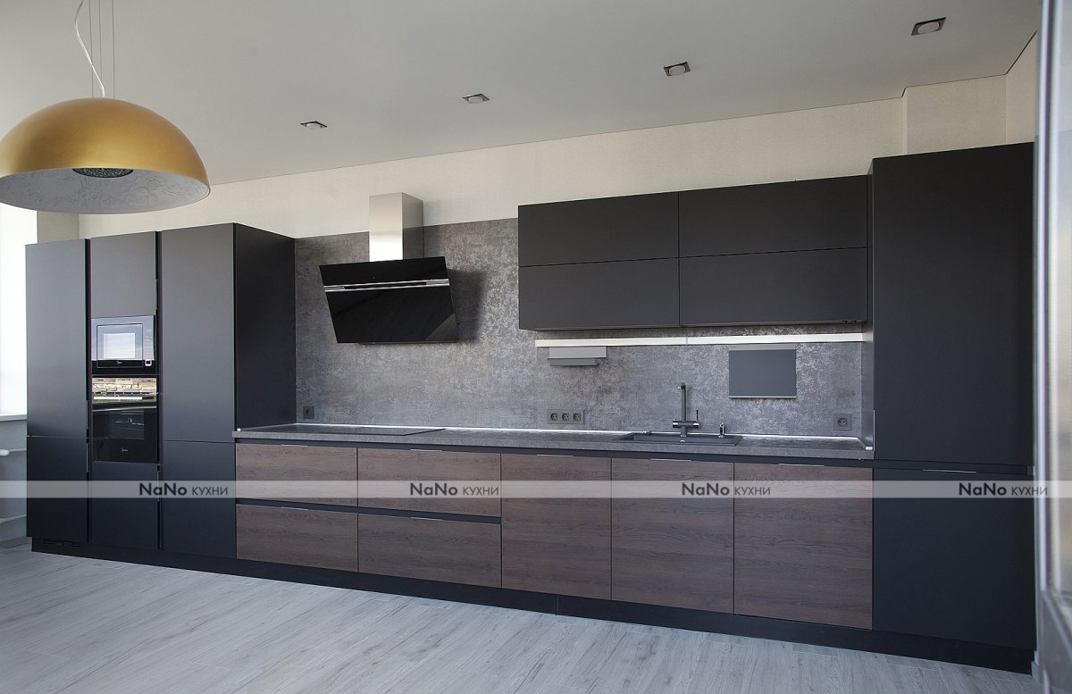 Черный графит Эггер кухни