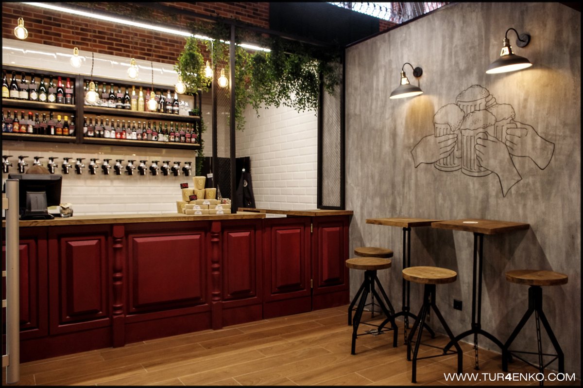 Интерьер магазина бара