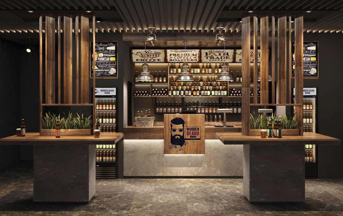 Магазин пива интерьер