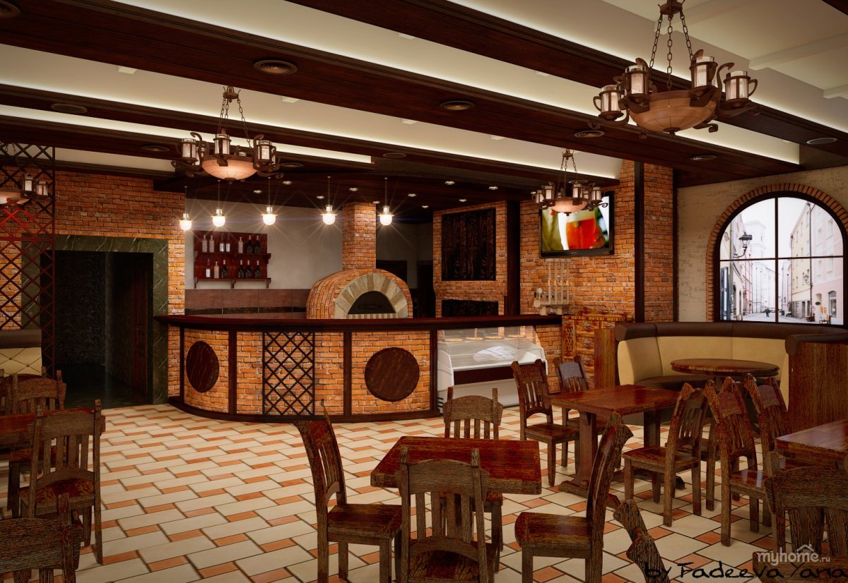 Бельгийский паб интерьер