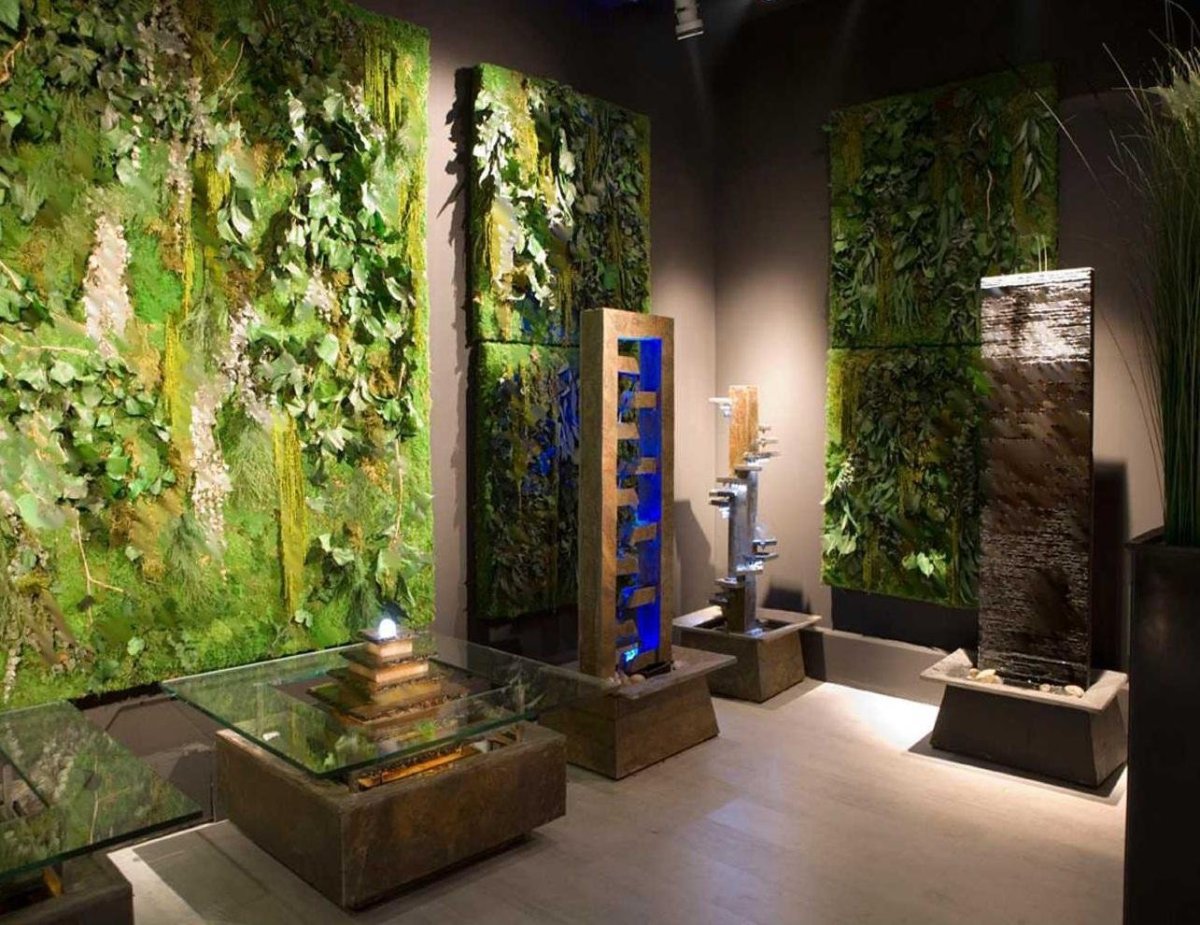 Декоративные водопады настенные