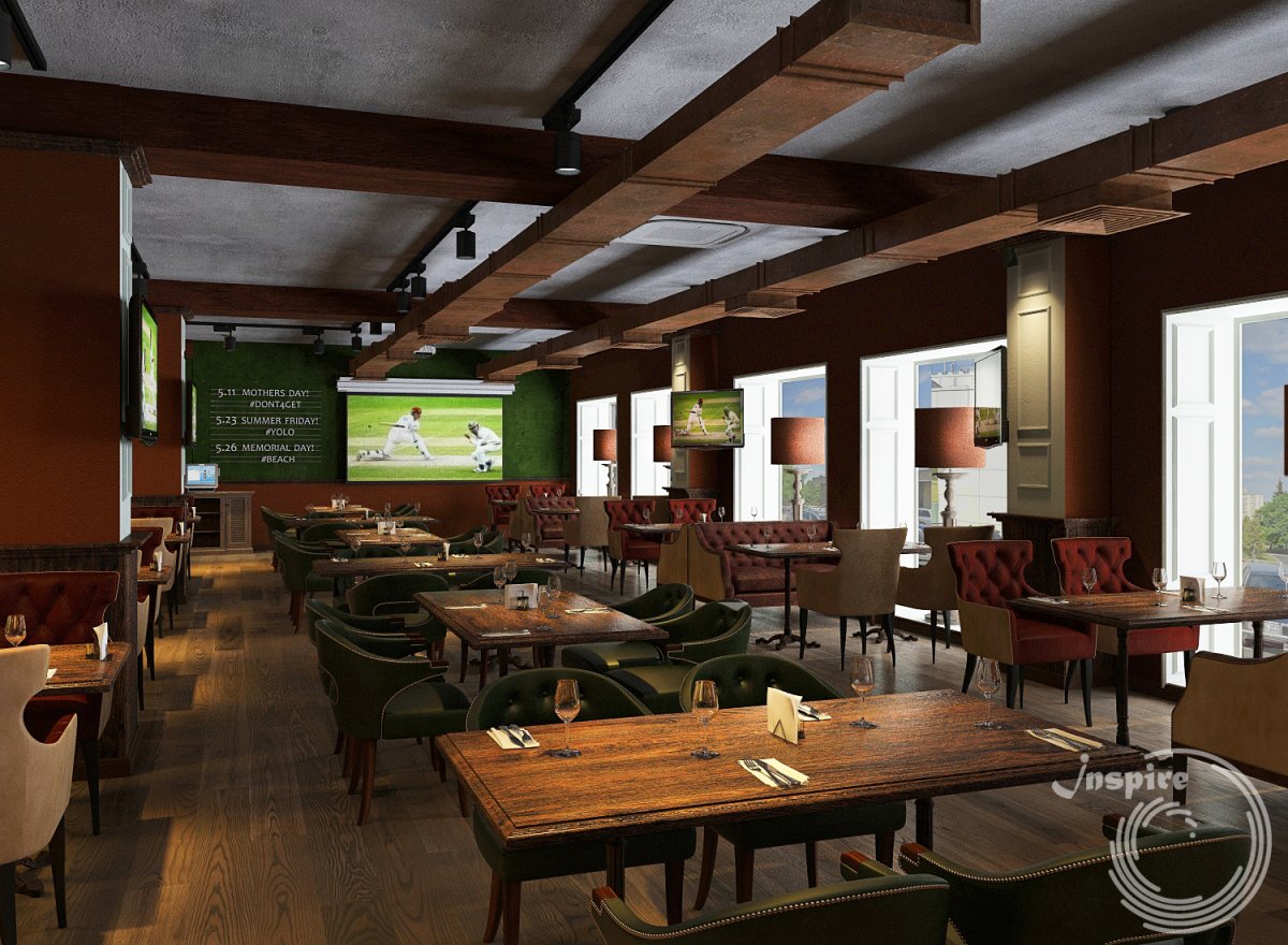 Дизайнер лофт интерьера пивного магазина