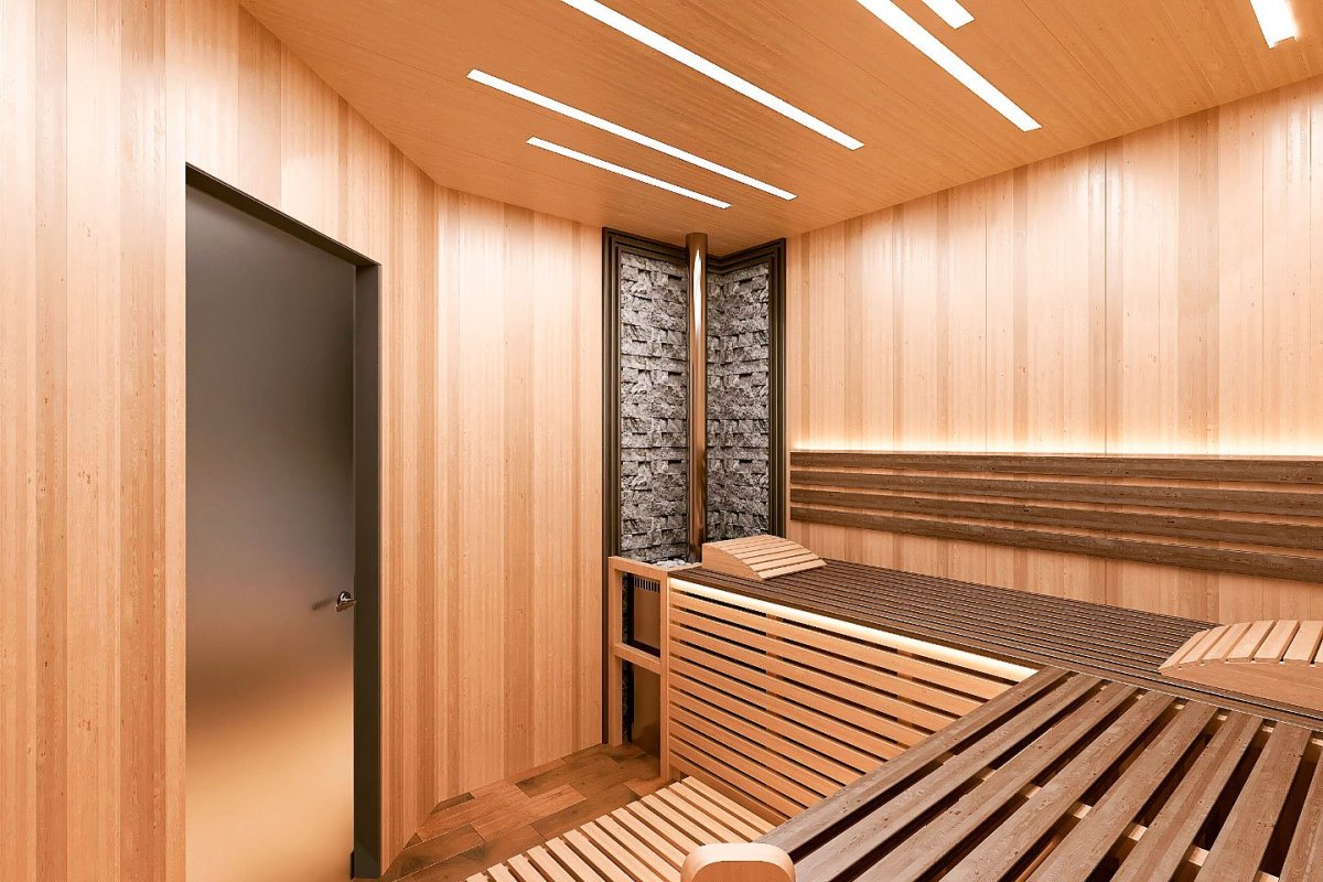 Вагонка в интерьере бани