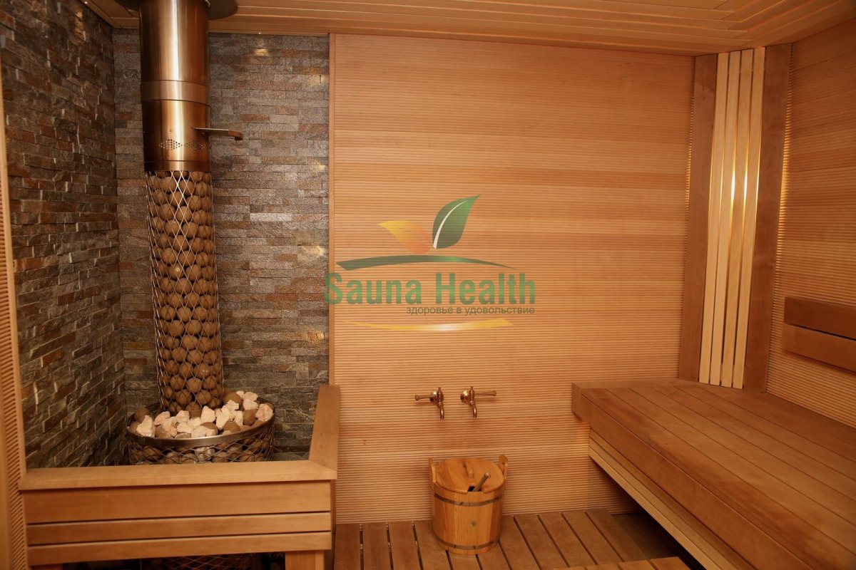 Оригинальная отделка бани