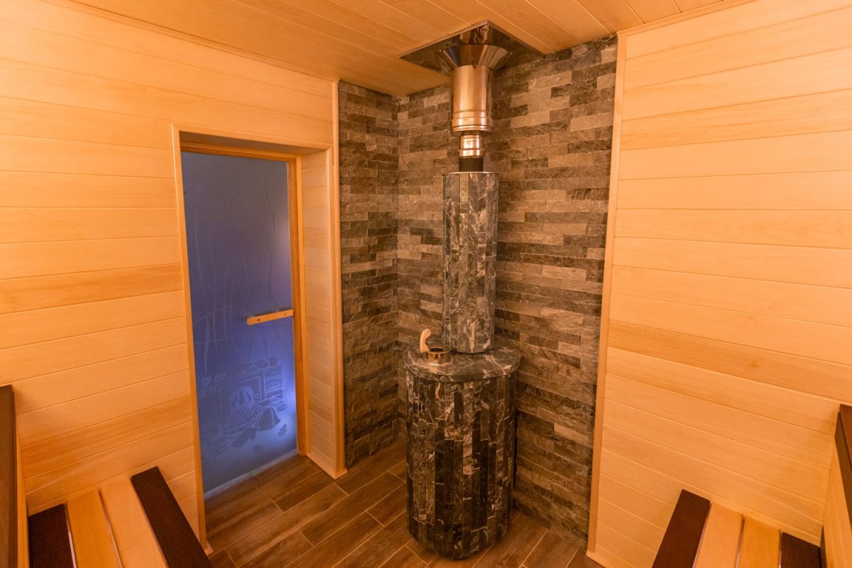 Внутренняя отделка кирпичной бани