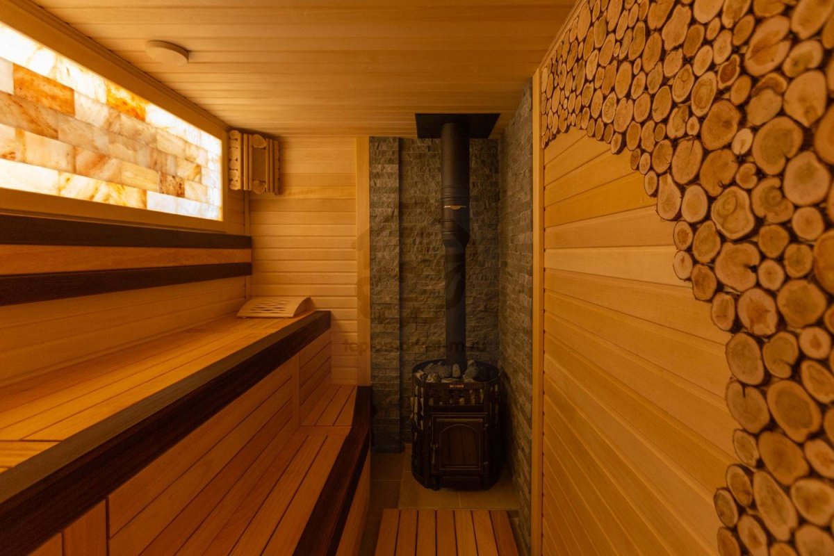 Отделка бань Нижний слой кафелем