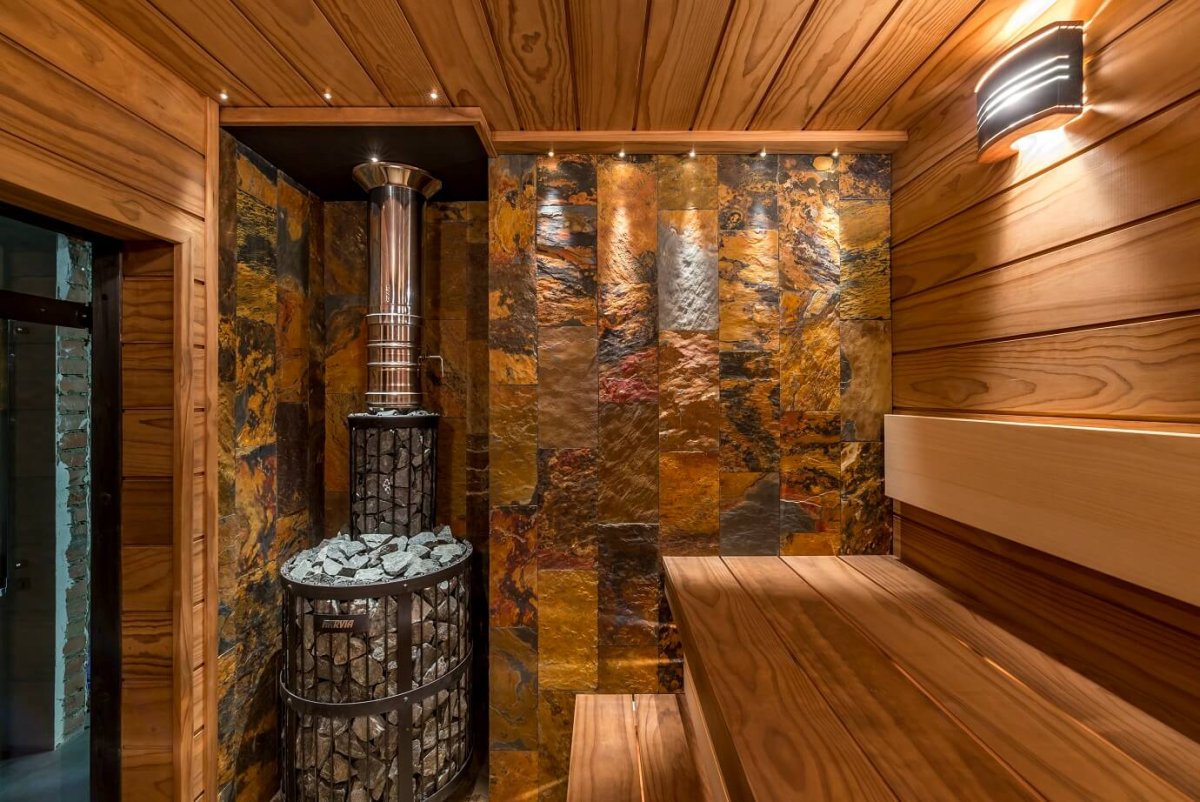 Отделка моечной в бане