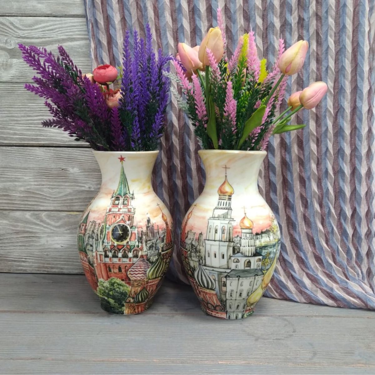 Ваза коралл белая