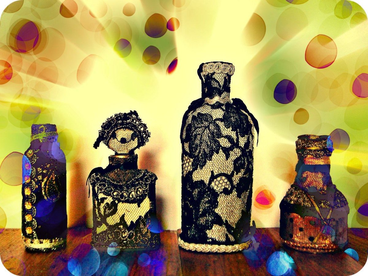 Декоративные бутылки небьющиеся