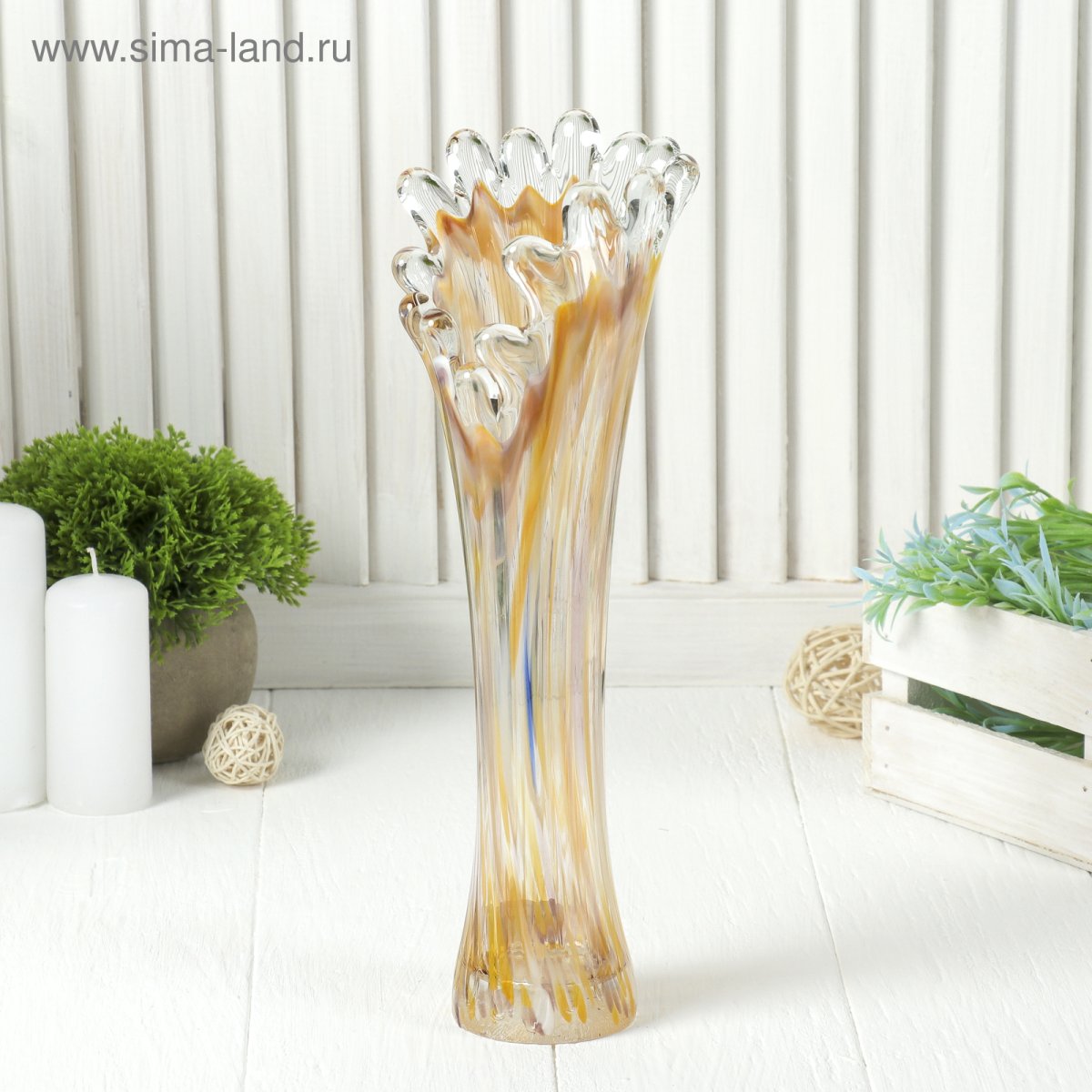 Ваза напольная Скиф, металлик, арт. 21263