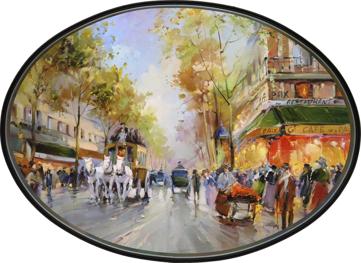 Картины овальные с цветами