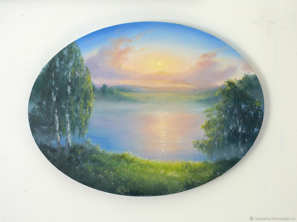 Круглый живопись