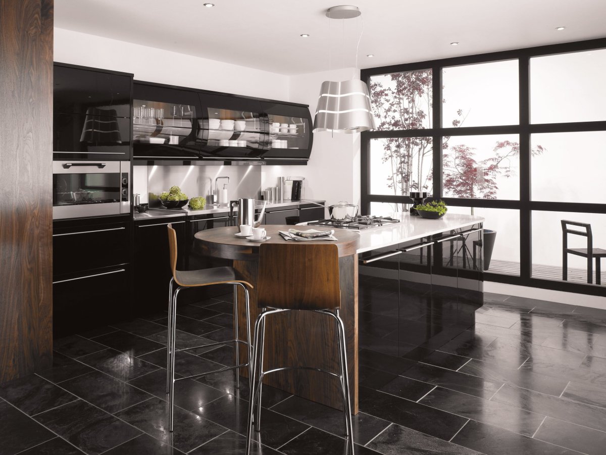 Стол-остров для кухни хайтек