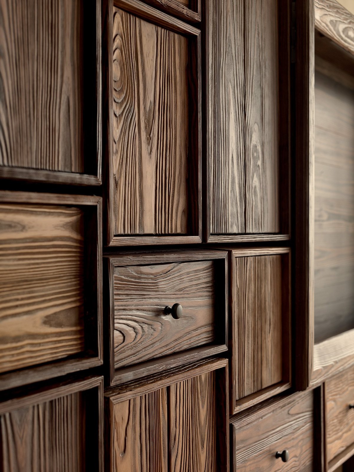 Шпонированные панели Wallhof Wood "тик"