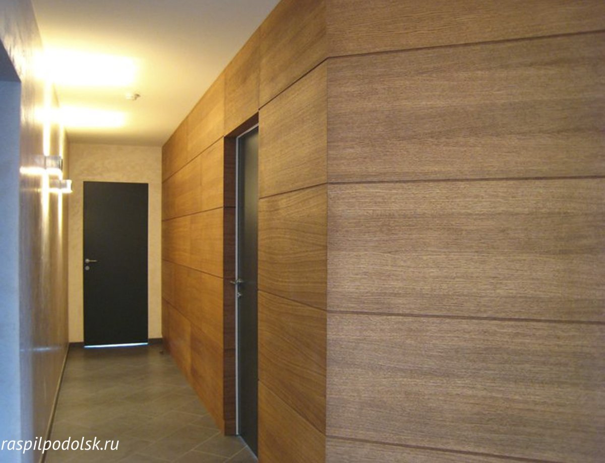 Шпонированные панели Wallhof Wood "тик"