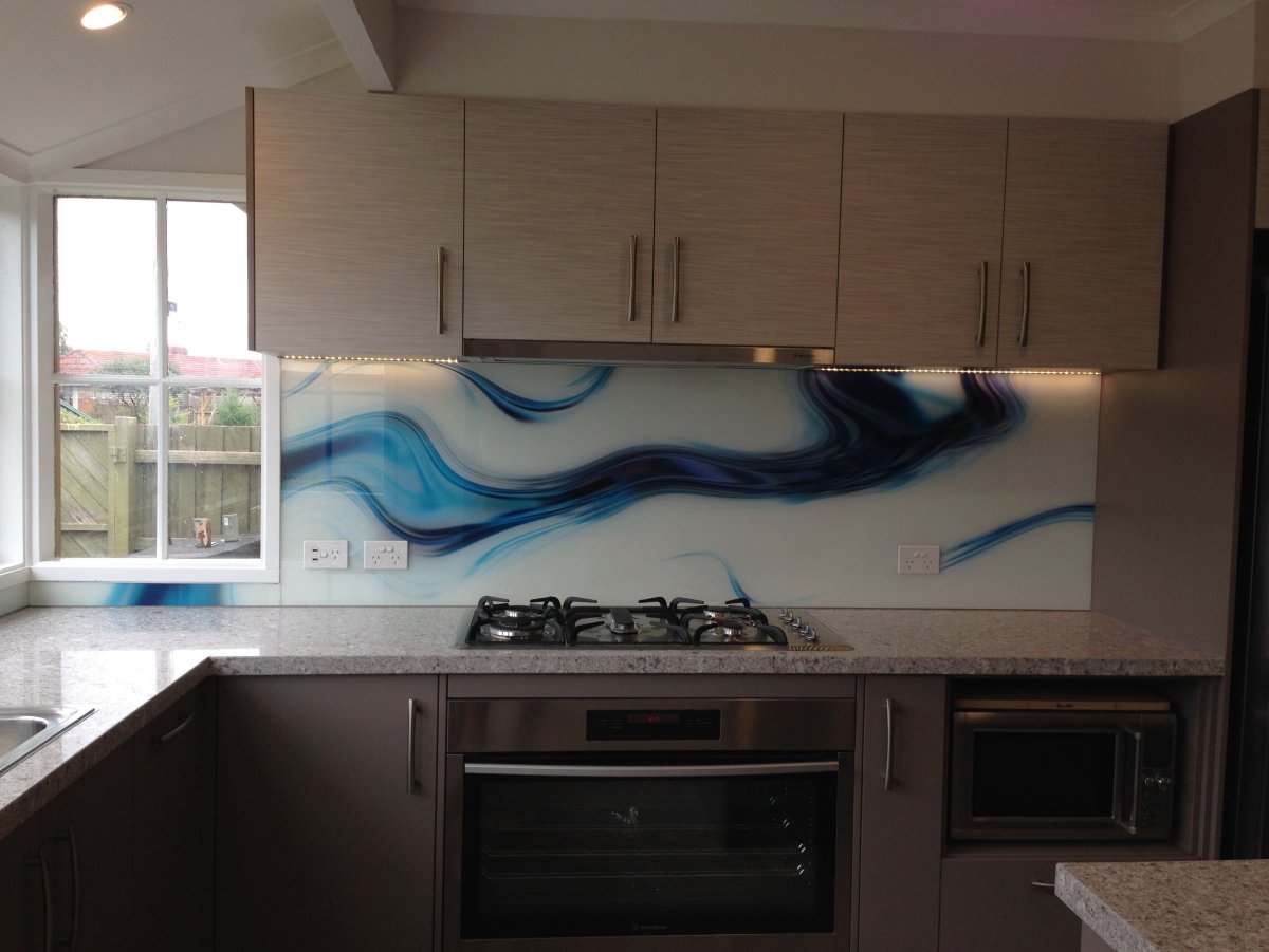 Фартук для кухни из эпоксидной смолы