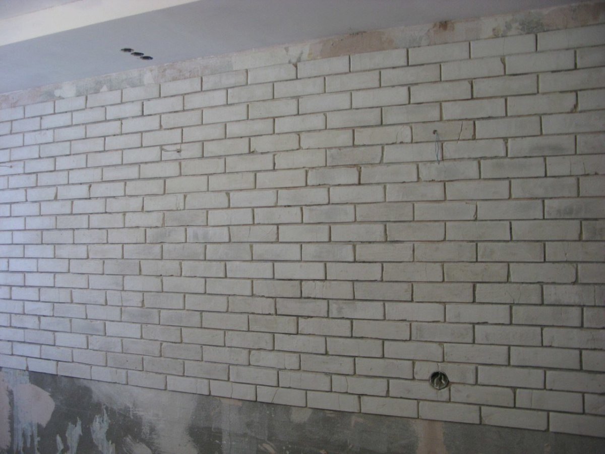 Декоративные кирпичики из гипсокартона