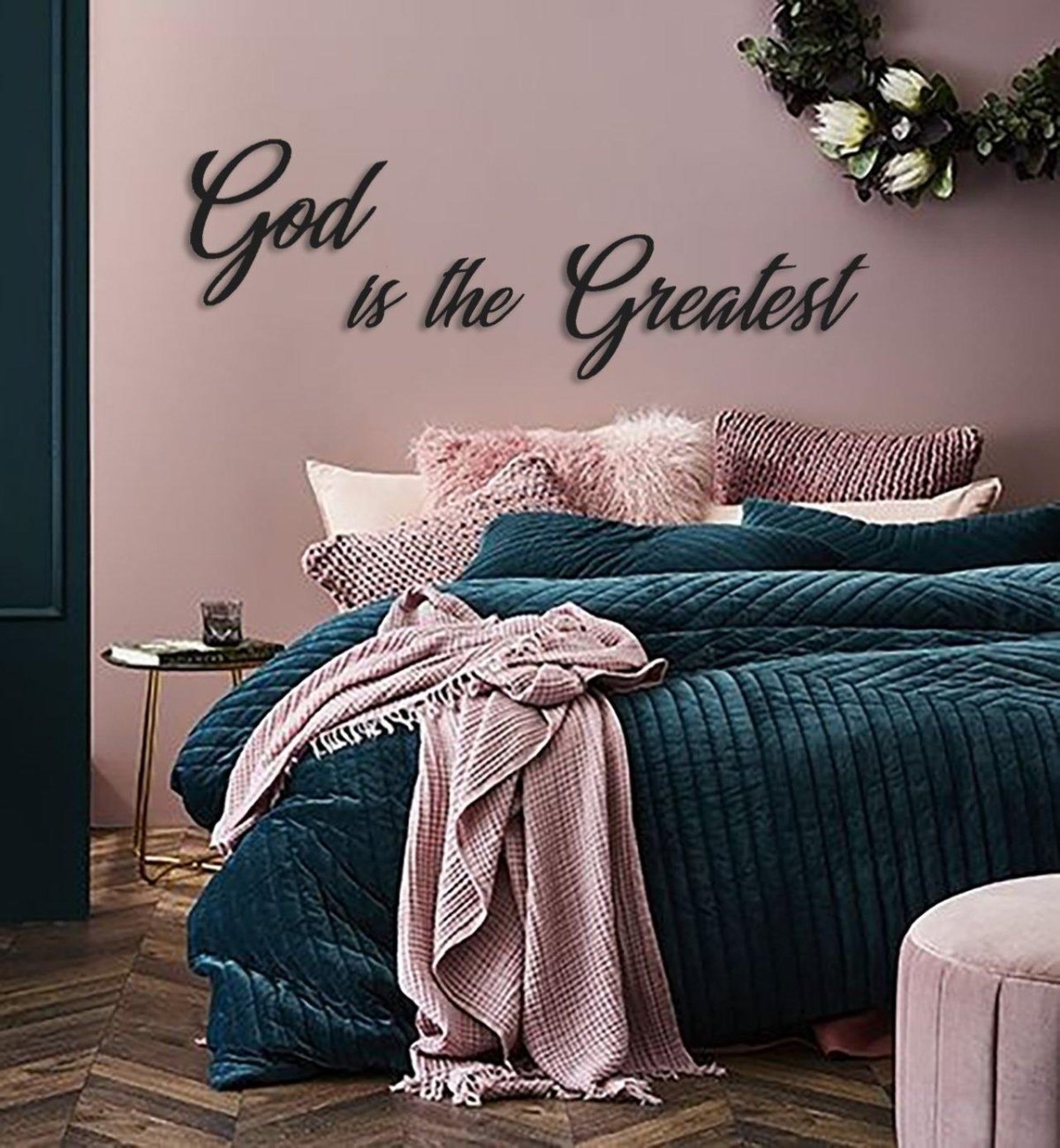 Синие стены в интерьере