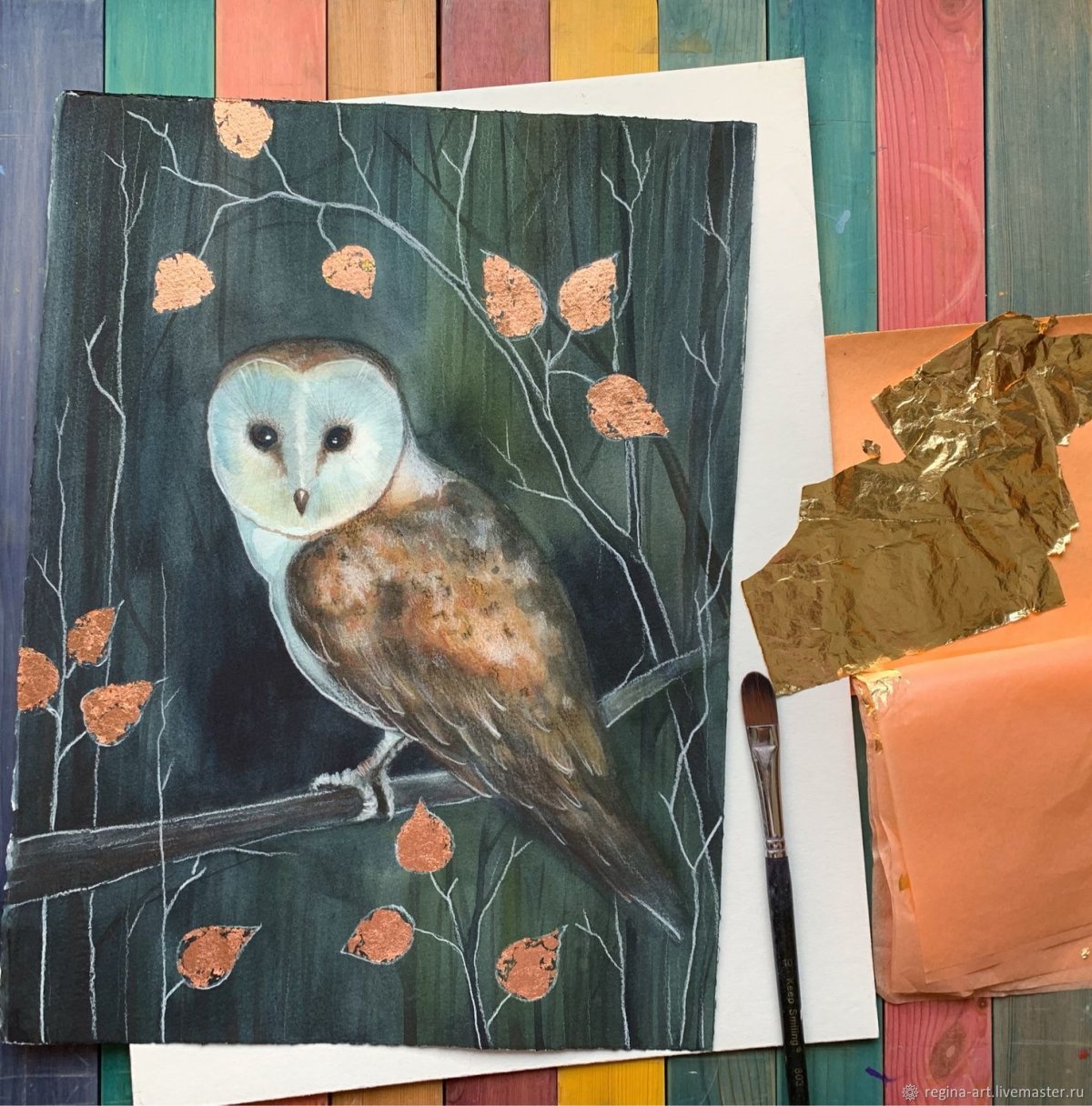 Картина Совы в интерьере