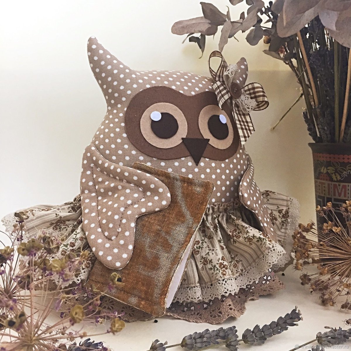 Декоративное панно для украшения детской комнаты Совушка