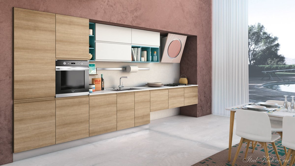 Кухня графит ручки gola