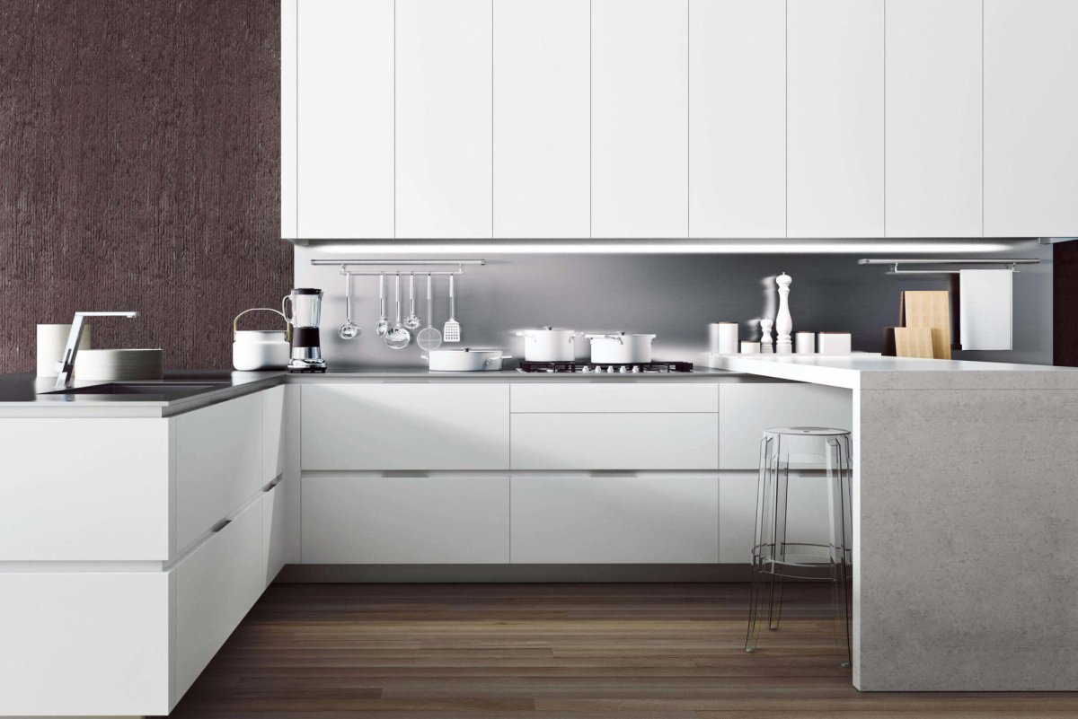 Кухня Мария Спарк врезные ручки