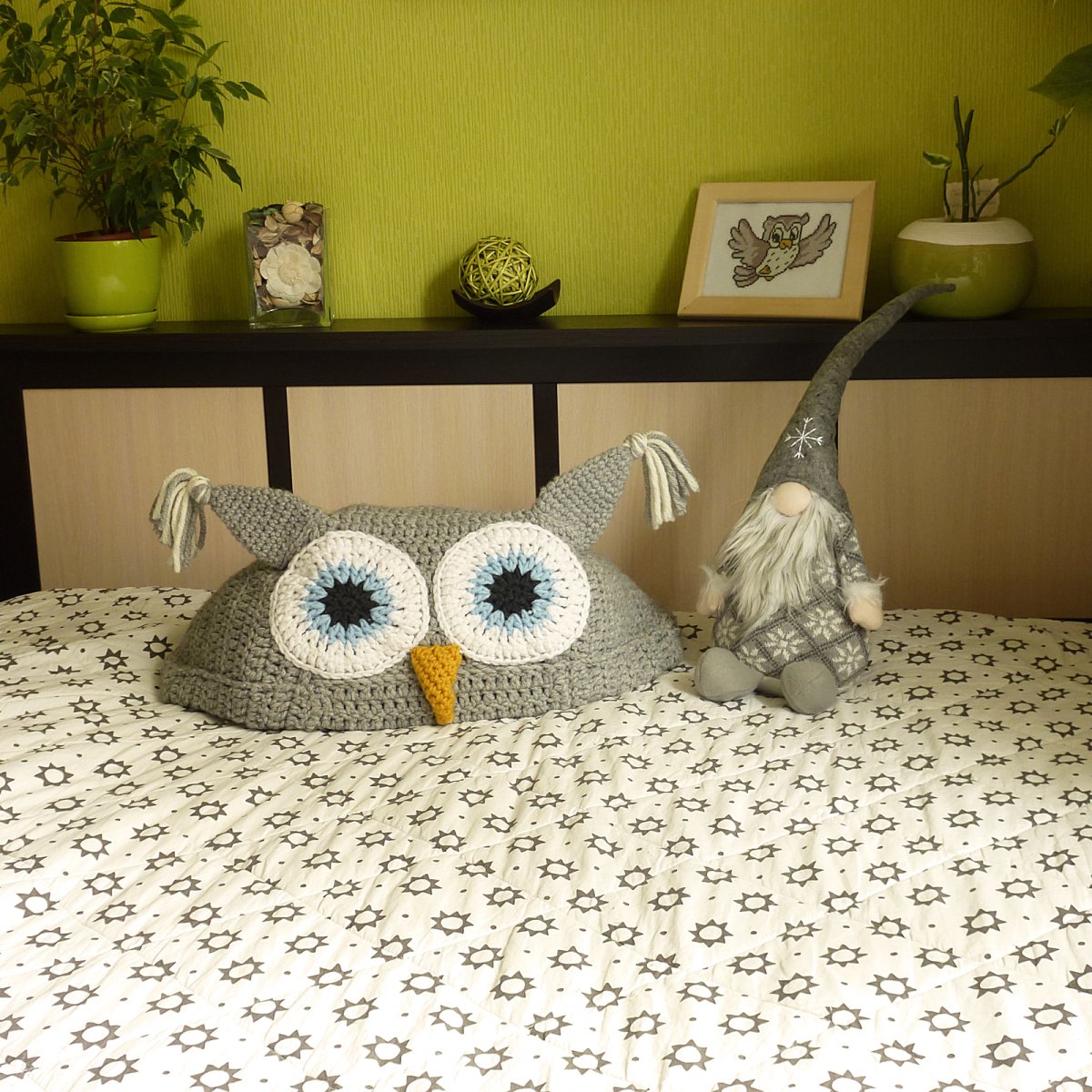 Совушки декор на стену