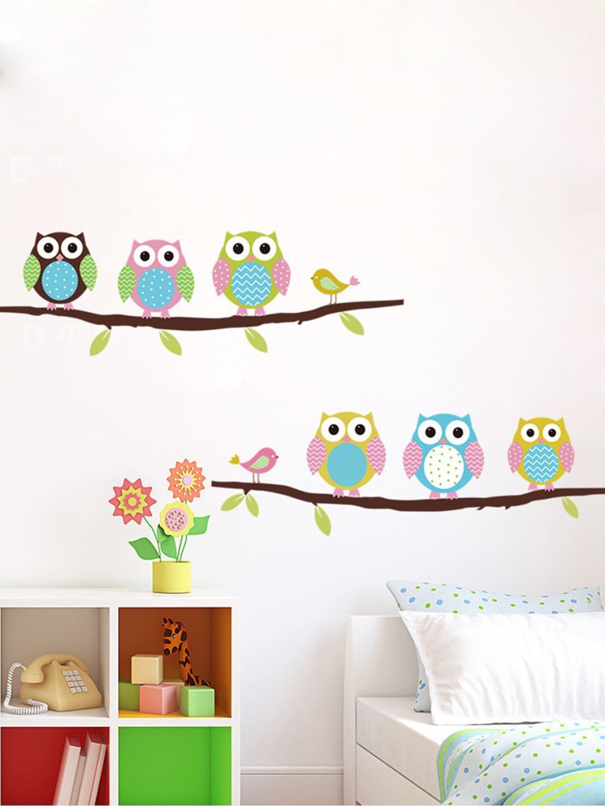 Наклейка на стены "Сова"