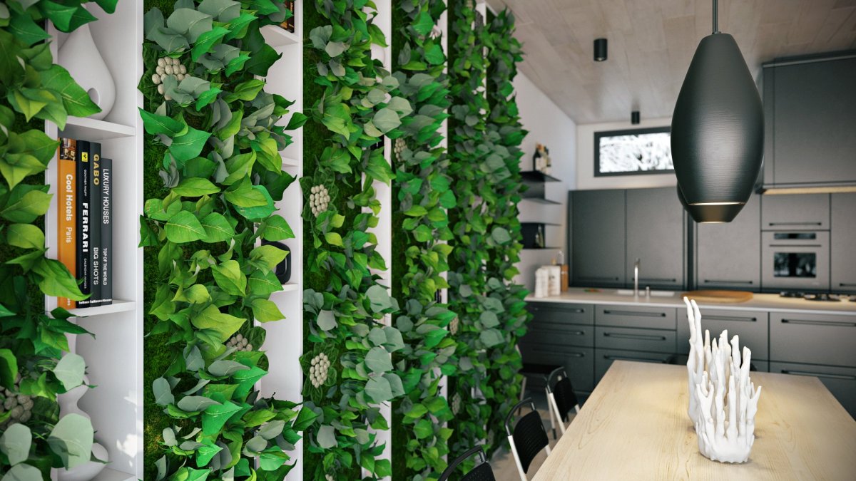 Искусственные вьющиеся цветы для интерьера