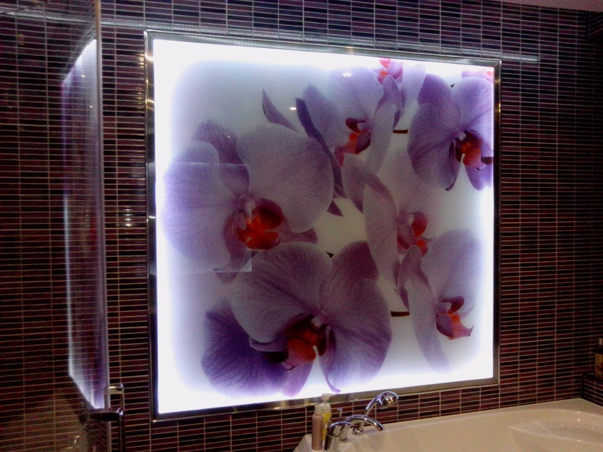 Стеклянные 3 д панели мозаичные