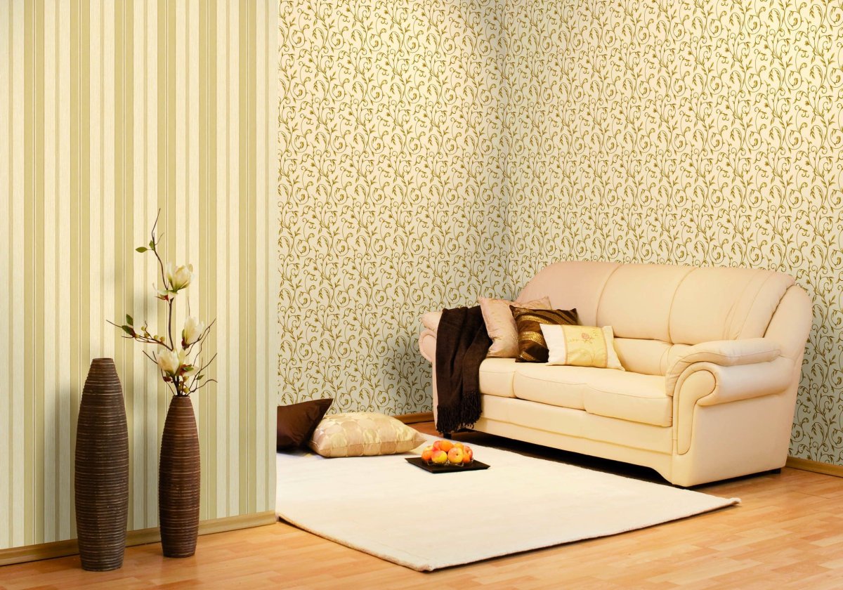 Обои в интерьере квартиры