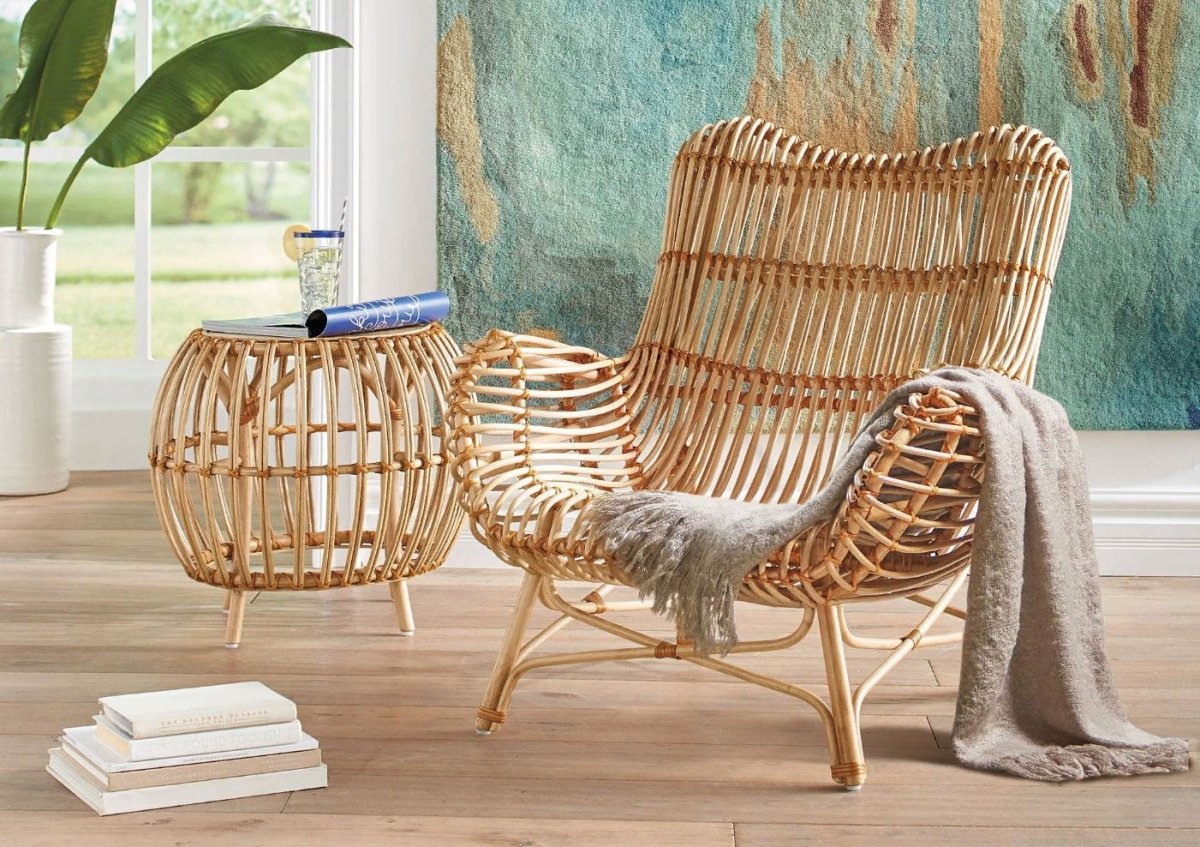 Плетеная мебель в интерьере