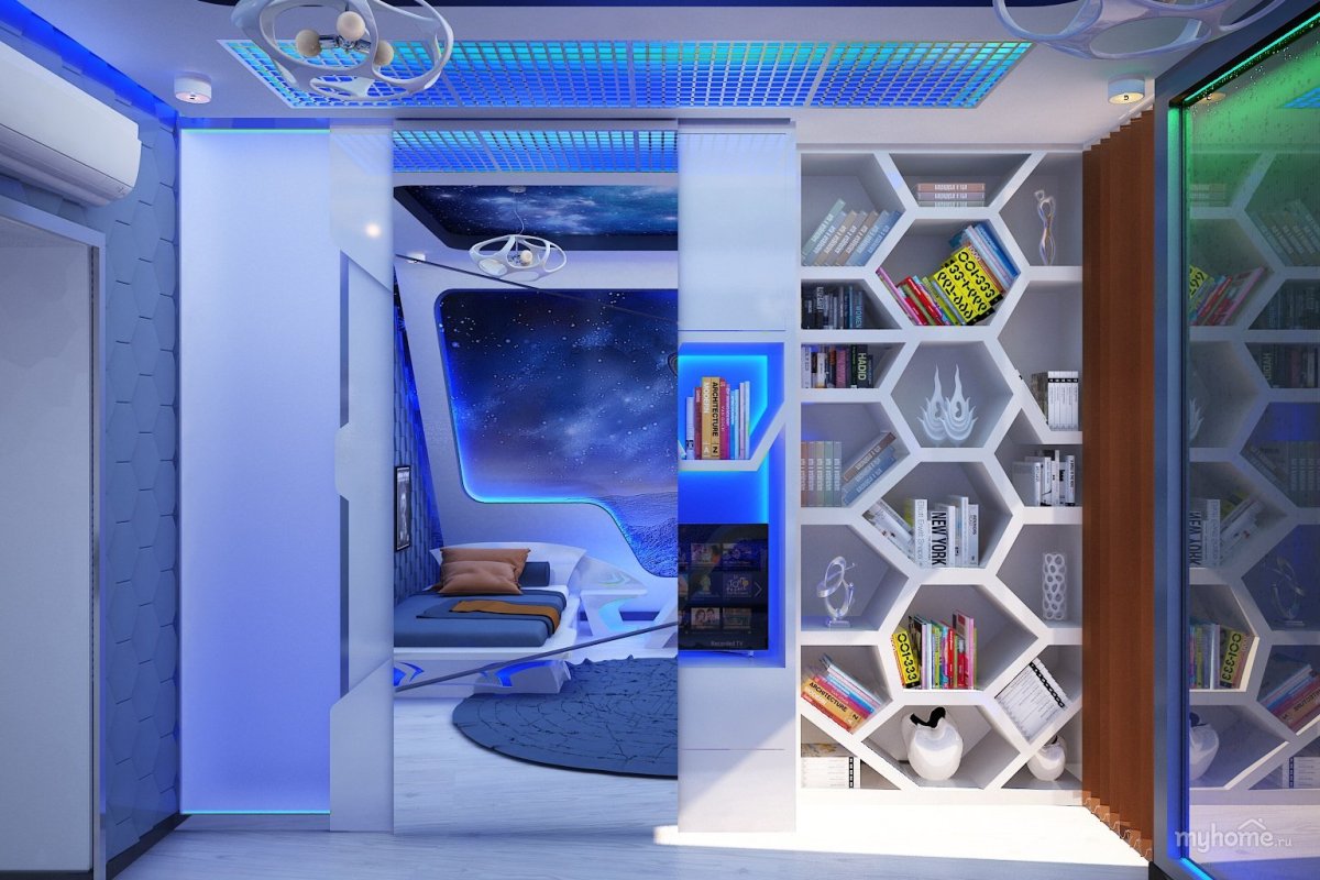 Комната в космическом стиле