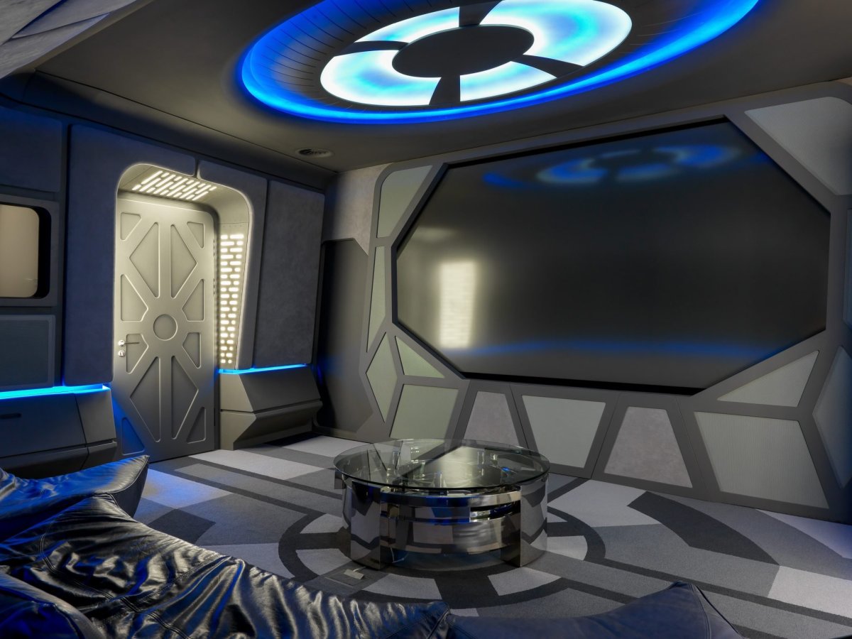 Комната в стиле космос